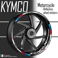 ✤ Reflective Motorcycle Accessories Wheel Sticker Hub Decals Rim Stripe Tape For KYMCO XCITING 400i AK550 S350 CT200 300 125 250