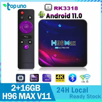 H96 MAX RK3318 Smart TV Box Android 11 TVBox 4K 4GB RAM 64GB 32GB Dual Wifi  Set top Box H96MAX 2GB 16GB Google Voice Assitant