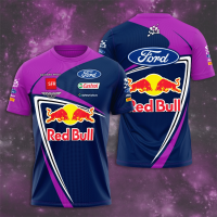 2023 NEW M-sport Ford World Rally Red Bull 3d Printed Short Sleeve T-shirt brand new T-shirt