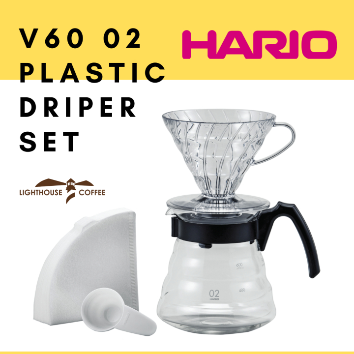 [ Hario ] V60 Pour Over Coffee Dripper Set / Original from Japan Lazada