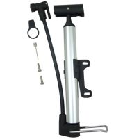 LECHI ที่สูบลมจักรยาน  ขนาดเล็กพกพาสะดวก  Mini Floor Pump LC-2729 สีเงิน