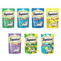 ขนมแมว TEMPTATIONS CAT FOOD เทมเทชันส์ ขนมแมว  ขนมแมวสำหรับแมวโต, 75 กรัม