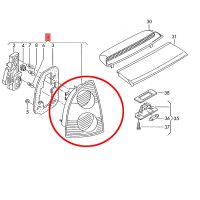 ไฟท้ายไฟท้ายรถแบบไม่มีหลอดไฟท้าย3B5945095AE 3B5945096AE สำหรับโฟล์คสวาเกนพาสสาท B5รถเก๋ง2000 2001-2005