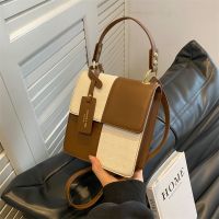 This years popular bag womens sprg and summer -mat 23 new one-shoulder nger bag contrast e stitg sare bag -Bao23724﹉