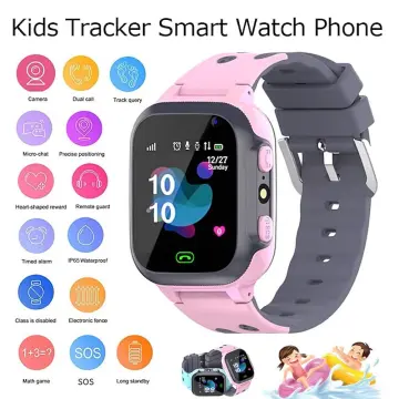 S4 Kids Smart Watch SOS Waterproof Video Camera Sim Card Call Phone  Smartwatch With Light Children's For Ios Android Boy Girl - Global Offers