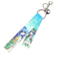 Cute Date A Live Anime Lanyards Keychain Himekawa Yoshino Tokisaki Kurumi Figures Fashion Print Webbing Rope Bag Charm Fans Gift