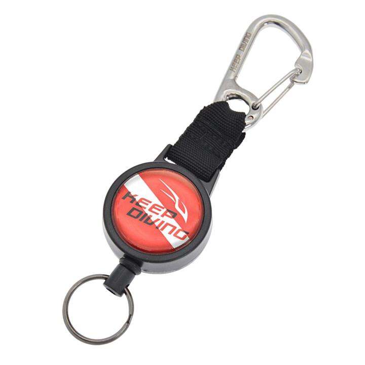 Gommie Diving Gear Retractor Diving Retractable Lanyard Stainless Steel