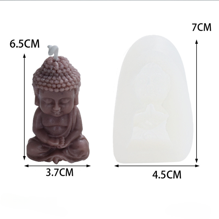 diy-buddha-handmade-decoration-silicone-molds-little-buddha-candle-silicone-mold