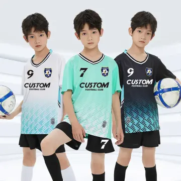 Wholesale New Season Soccer Uniform Thai Quality Men Soccer Jersey Kids  Shirt Women no name football jerseys From m.