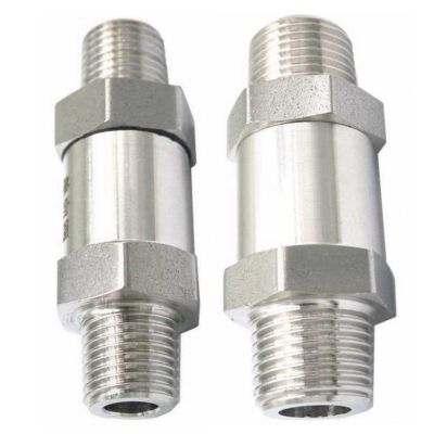1/8" 1/4" 1/2" NPT BSPT Male 304 Stainless Steel Non-return Check Valve Water Gas Oil 64 Bar Clamps