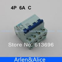 4P 6A 240V/415V  Circuit breaker MCB C TYPE 4 Poles Electrical Circuitry Parts