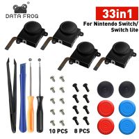 DATA FROG 33 IN 1 Replacement 3D Analog Stick For Nintend Switch Joy-Con Thumb Sticks For Switch Lite Joystick Repair Tool Kit Controllers