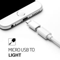 Adapter แปลง หัว Micro Usb ไปเป็น Light-ning ( Micro Usb to Light-ning  Adapter Charging Data Sync Aadapte )