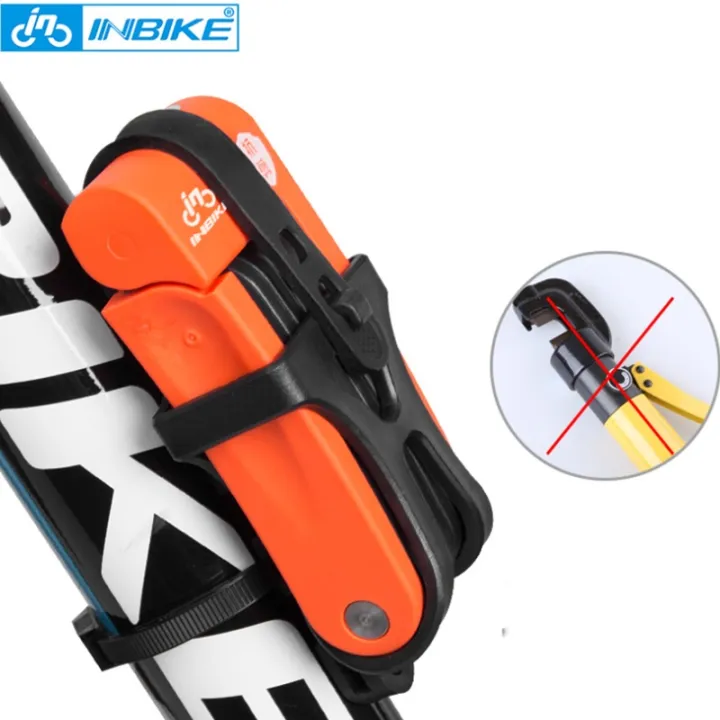 Inbike Foldable Bicycle Lock Safety Antitheft Riding Lock MTB Road