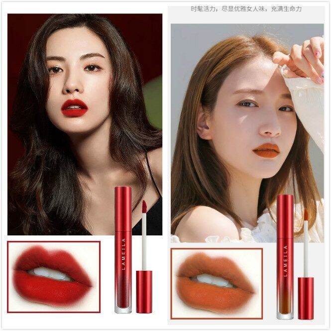 velvet-lip-glaze-ไม่จางง่าย-แอร์แมตต์-lip-glaze-ลิปสติก-ลิปสติกนักเรียน