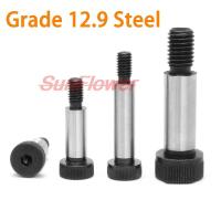 M5M6M8M10M12  Dia=6 8 10 12 16 20mm Grade 12.9 Steel Hex Hexagon Socket Cap Head Shoulder Roller Bearing Screw Bolt High Tensile Nails Screws Fastener