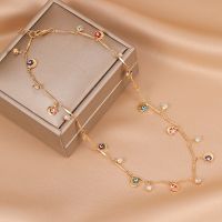 【JH】 2023 New Cross-border Jewelry Necklace Temperament Clavicle Chain Female Advanced Rhinestone