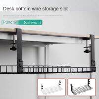 วัสดุโลหะขนาดใหญ่ขนาด80ซม. * 20ซม. * 20ซม. ภายใต้โต๊ะการจัดการสายเคเบิลถาดไม่มีเจาะ,อัปเกรดไม่มีรูเพื่อเจาะภายใต้สายไฟบนโต๊ะที่หนีบแบบฝอยสำหรับการจัดการสายโลหะสำหรับบ้านออฟฟิศและห้องครัว