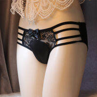 Mens ซ่อน Gaff กางเกง Shaping กางเกง Crossdress ชุดชั้นใน Transgender เซ็กซี่ Hollow Out Lace Bow Knickers