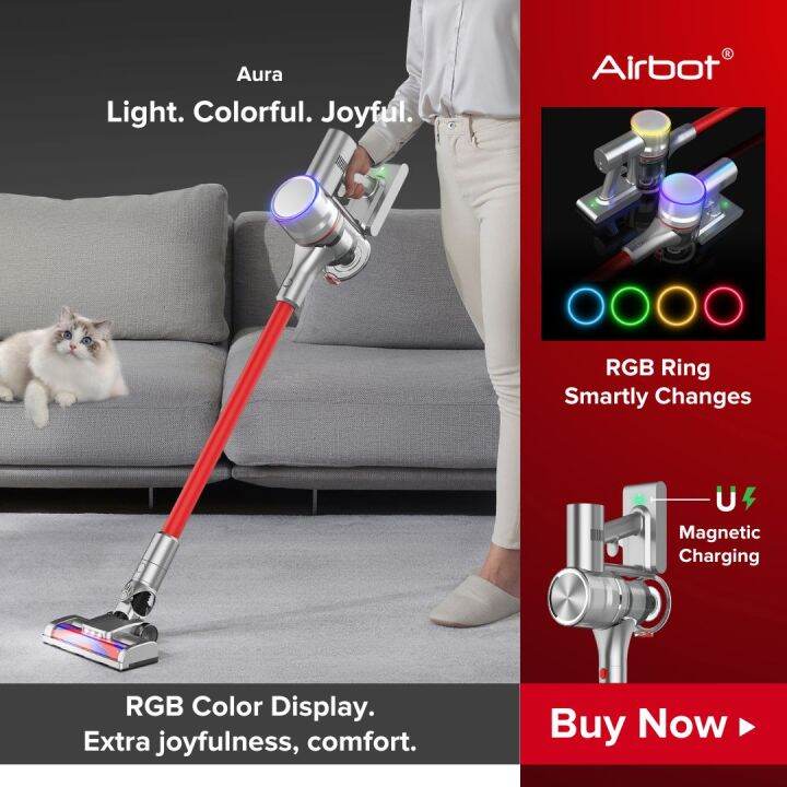 Airbot Supersonics Aura, 19000Pa Cordless Vacuum Stick Handheld Vacuum