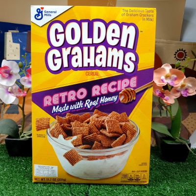 พร้อมส่ง !! Golden Grahams Honey Graham Cereals 340 g. ซีเรียลน้ำตาลทรายแดง