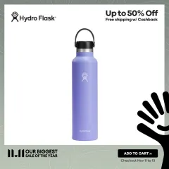 Hydro Flask 24 oz. Wide Mouth Bottle with Flex Straw Cap, Lupine