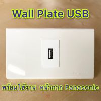 USB Wall Plate (Panasonic) Welding USB2.0 Plug Socket Connector USB Slot No Soldering Good For Wall Panel Outlet