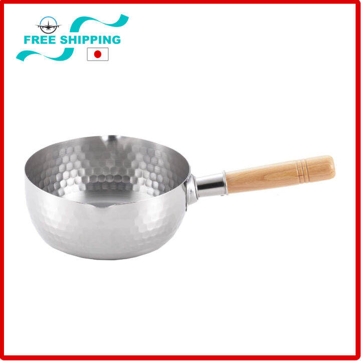 Yoshikawa Stainless Steel Saucepan 20cm, Induction Stove compatible