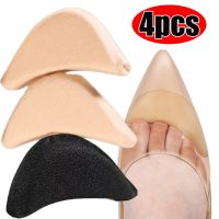 4pcs Sponge Forefoot Insert Pads Women Pain Relief High Heel Insoles Reduce Shoe Size Filler Protector Adjuster Shoe Accessories