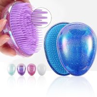 【CC】 1pc Anti Static Combs Glitter Egg Comb Scalp Massage Tangle Straight Hairbrush Detangling Hair Brushes