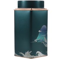 【LZ】 Jarra De Armazenamento De Vasilha De Chá Latas De Metal Recipientes De Flandres De Café Frascos Herméticos Tampa Decorativa Do Alimento Lata De Doces De Aço