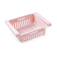 Refrigerator Retractable Storage Box Drain Tray Storage Basket Pull-out Fresh-keeping Egg and fruit Hanging Rack