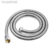 ☒❏✑  Bath Shower Hose Stainless Steel Flexible Water Pipe Household 1.5/2/3 Meters Shower Head Hose Silicone Washer Bathroom Supplies