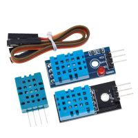 MEMORI 5pcs สำหรับ A rduino T/h พร้อมสายเคเบิล เซ็นเซอร์อุณหภูมิดิจิตอล โมดูล DHT11 ไฟแสดงสถานะ LED เซ็นเซอร์วัดความชื้น