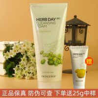 South Koreas authentic TheFaceShop mung bean cleanser 170 g cleansing cream fresh and clean please relieve men and women