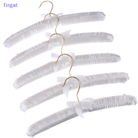 ?【Lowest price】Tirgat 5x ไม้แขวนเสื้อซาตินเบาะ Luxury Soft Coat hanger