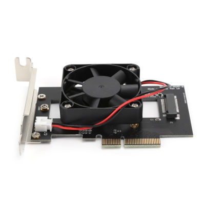 อะแดปเตอร์การ์ด PCI-E X4 NVMe M.2 NGFF 2280 SSD พร้อมพัดลมระบายความร้อนเพื่อแปลง PCl-E X4