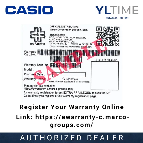 Casio Watch Warranty Registration vlr.eng.br