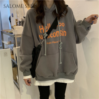 SALOME SELECT เสื้อฮู้ด เสื้อแขนยาวอบอุ่น หลวมและสบาย ทันสมัย นุ่มนวล ทันสมัย ชิค WWY23A00VQ 42Z231017