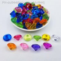 100pcs Acrylic Crystal Diamond Jewels Lucky Gem Party Confetti Pirate Chest Treasure Gift Birthday Home Decor Wedding