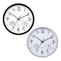 Outdoor Clock Waterproof Clock with Thermometer Hygrometer Clock for Home Bathroom Kitchen Bedroom School Living Room lovable