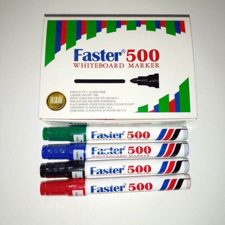 Faster 500 Whiteboard Marker(Price For 1 Pcs) Lazada