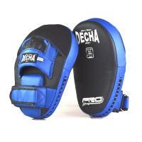 เป้ามือใหญ่ เดชา DECHA LARGE FOCUS MITTS DFM18 หนังไมโครไฟเบอร์ สีน้ำเงิน ดำ แบบมือสวม เป้ามือเตะ