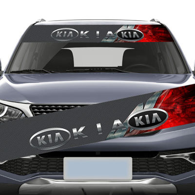 1ชิ้นอุปกรณ์รถคาร์บอนไฟเบอร์กระจกหน้าต่างด้านหน้าด้านหลังสติ๊กเกอร์ตบแต่งสำหรับ Kia Rio Cd5 Soluto โซลูโต Kx3 K3 K5 Soul Optima Forte Pregio Cerato Sedona Niro Sportage K2