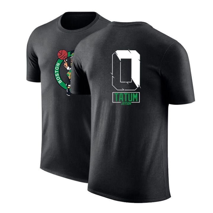 Nike Men's Boston Celtics Jayson Tatum #0 Black T-Shirt