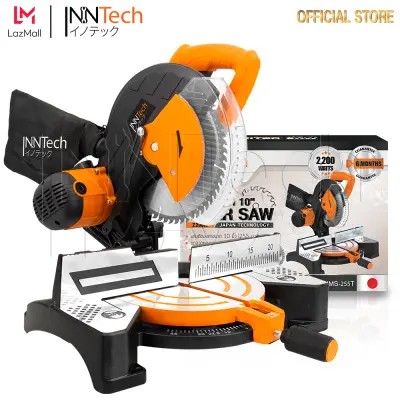 InnTech แท่นตัดองศาสไลด์ 10 นิ้ว เครื่องตัดองศา แท่นตัดองศา รุ่น IMS-255T เลื่อยองศา เลื่อยองศา10นิ้ว ตัดไม้ ตัดเหล็ก ตัดอลูมิเนียม รุ่นงานหนัก 2,200 วัตต์ (ทองแดงแท้ 100%) แถมฟรี!! ใบเลื่อยตัดไม้ 1 ใบ InnTech แท่นตัดองศาสไลด์ 10 นิ้ว เครื่องตัดองศา แท่นตัดองศา รุ่น IMS-255T เลื่อยองศา เลื่อยองศา10นิ้ว ตัดไม้ ตัดเหล็ก ตัดอลูมิเนียม รุ่นงานหนัก 2,200 วัตต์ (ทองแดงแท้ 100%) แถมฟรี!! ใบเลื่อยตัดไม้ 1 ใบ