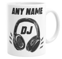 Personalised Dj Custom Name Coffee Mug Tea Hot Chocolate Cup Gift For Him