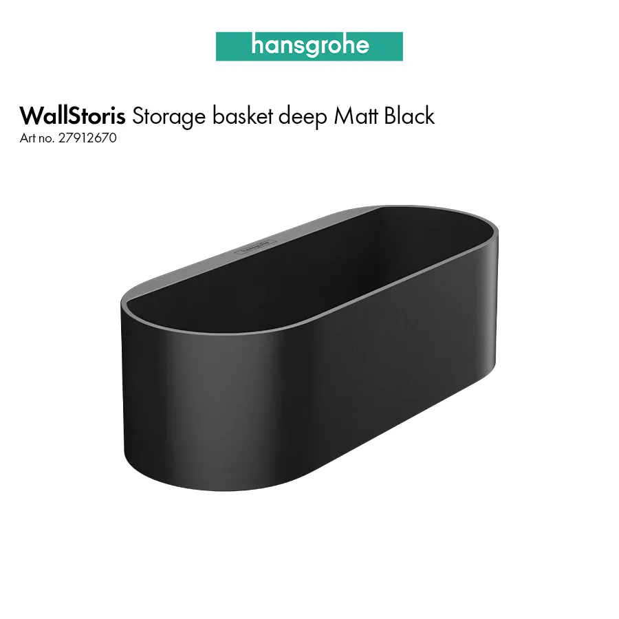 hansgrohe Accessories: WallStoris, Storage Basket- Deep , Art. no