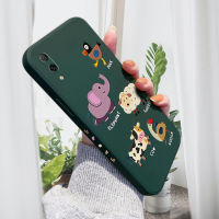 เคส Orico สำหรับ Huawei Y7 2019 Huawei Y7P Y7A Y7 Pro 2019โง่และน้อยน่ารักสัตว์เคสโทรศัพท์ขอบสี่เหลี่ยมรูปแบบของเหลวปลอกซิลิโคนคลุมทั้งหมดเคสป้องกันกล้อง