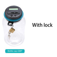 Digital Counting Money Jar with Safety Lock for Kids LCD Display Coins Counting Piggy Bank Saving Pot Money Saving Jar